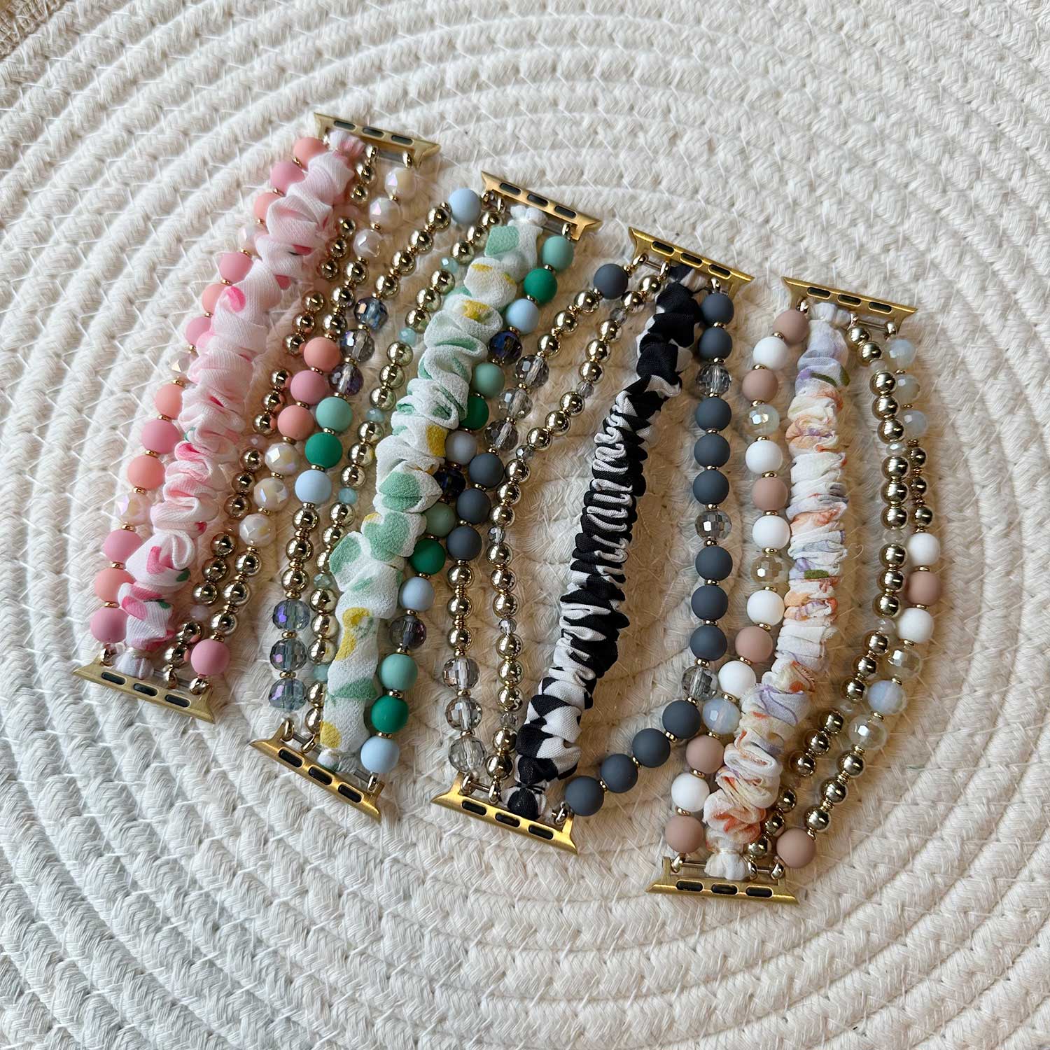 Bracelet à bijoux Apple Watch – Noa beige