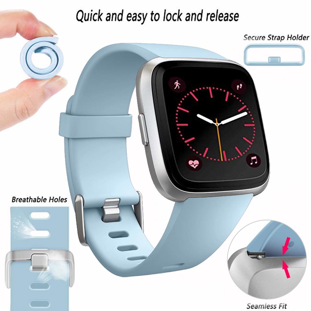 Bracelet sport Fitbit Versa - bleu clair