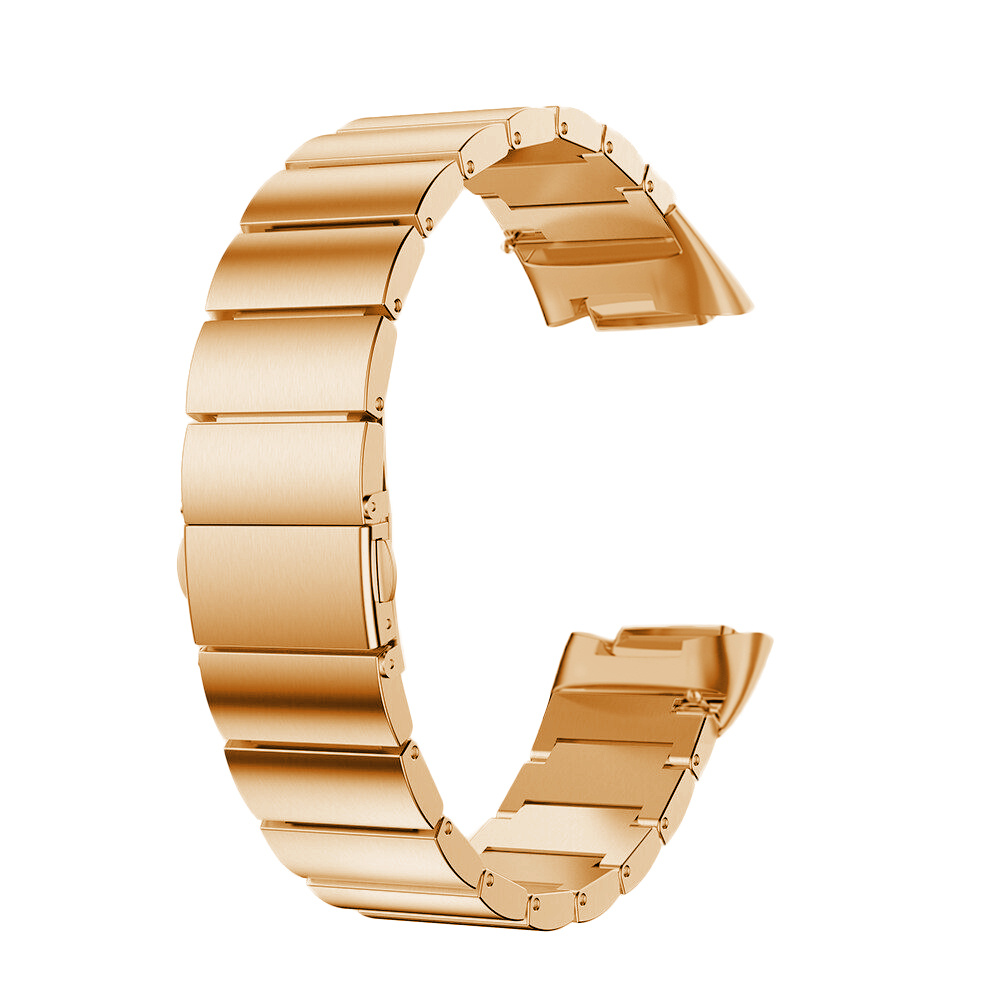 Bracelet acier maillons Fitbit Charge 5 - or rose