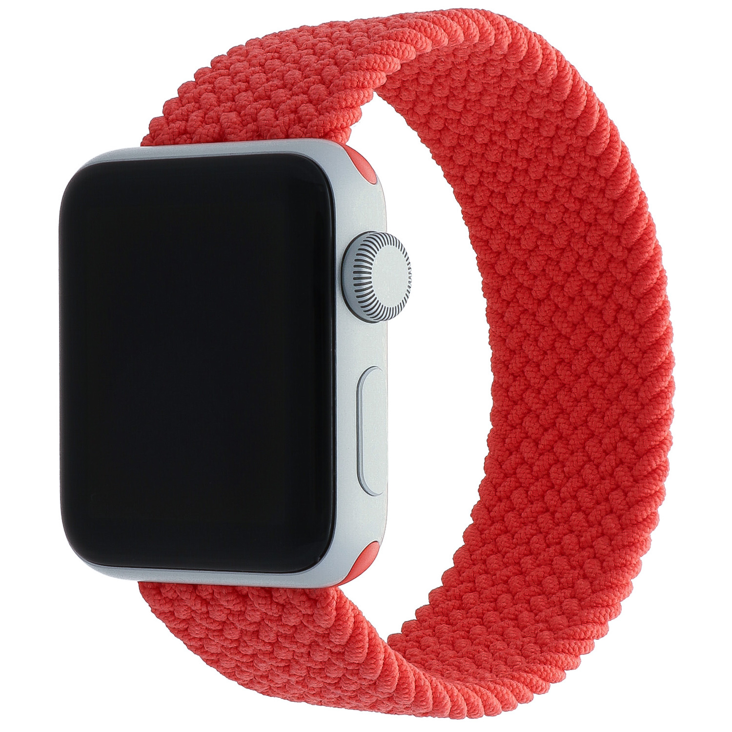 Bracelet nylon Boucle unique tressé Apple Watch - electric orange