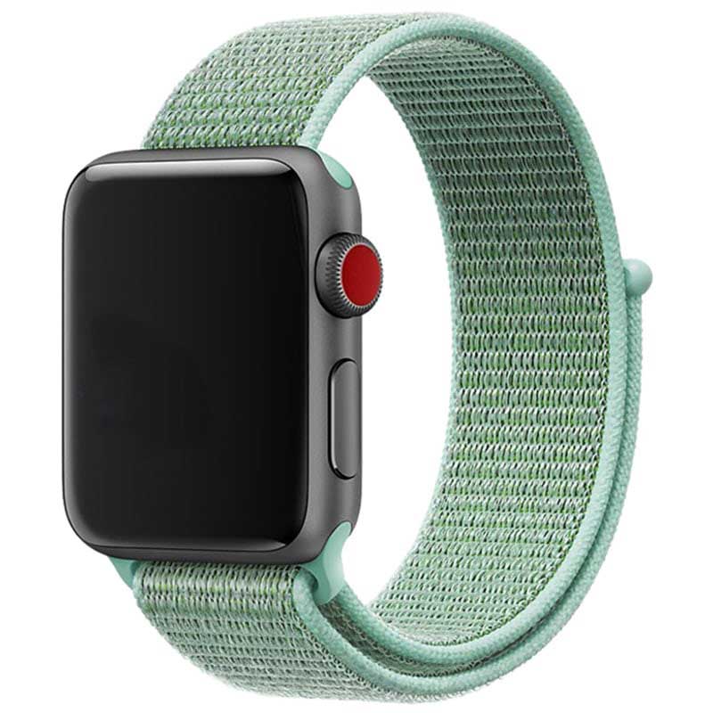 Bracelet boucle sport en nylon Apple Watch sportif - vert