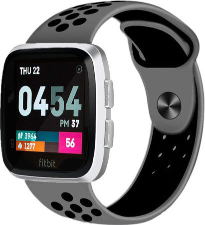 Bracelet sport double Fitbit Versa - gris noir