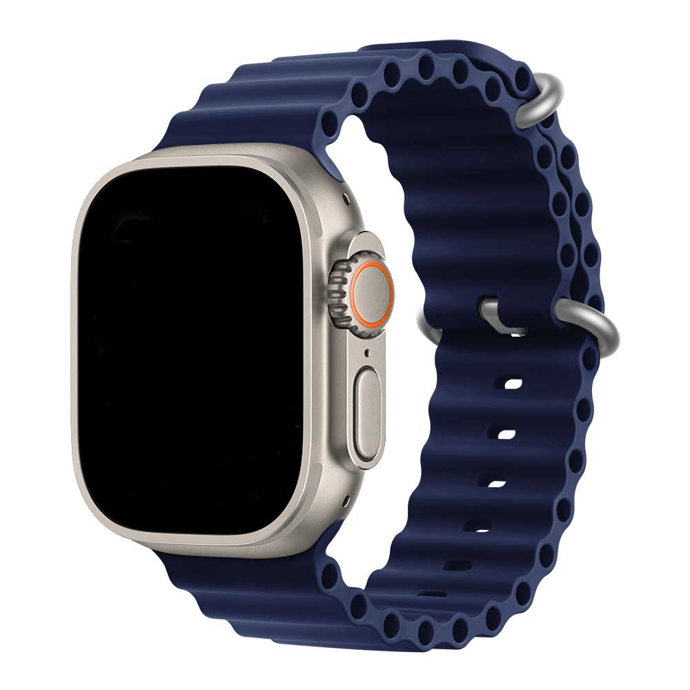 Bracelet sport Océan Apple Watch - bleu nuit