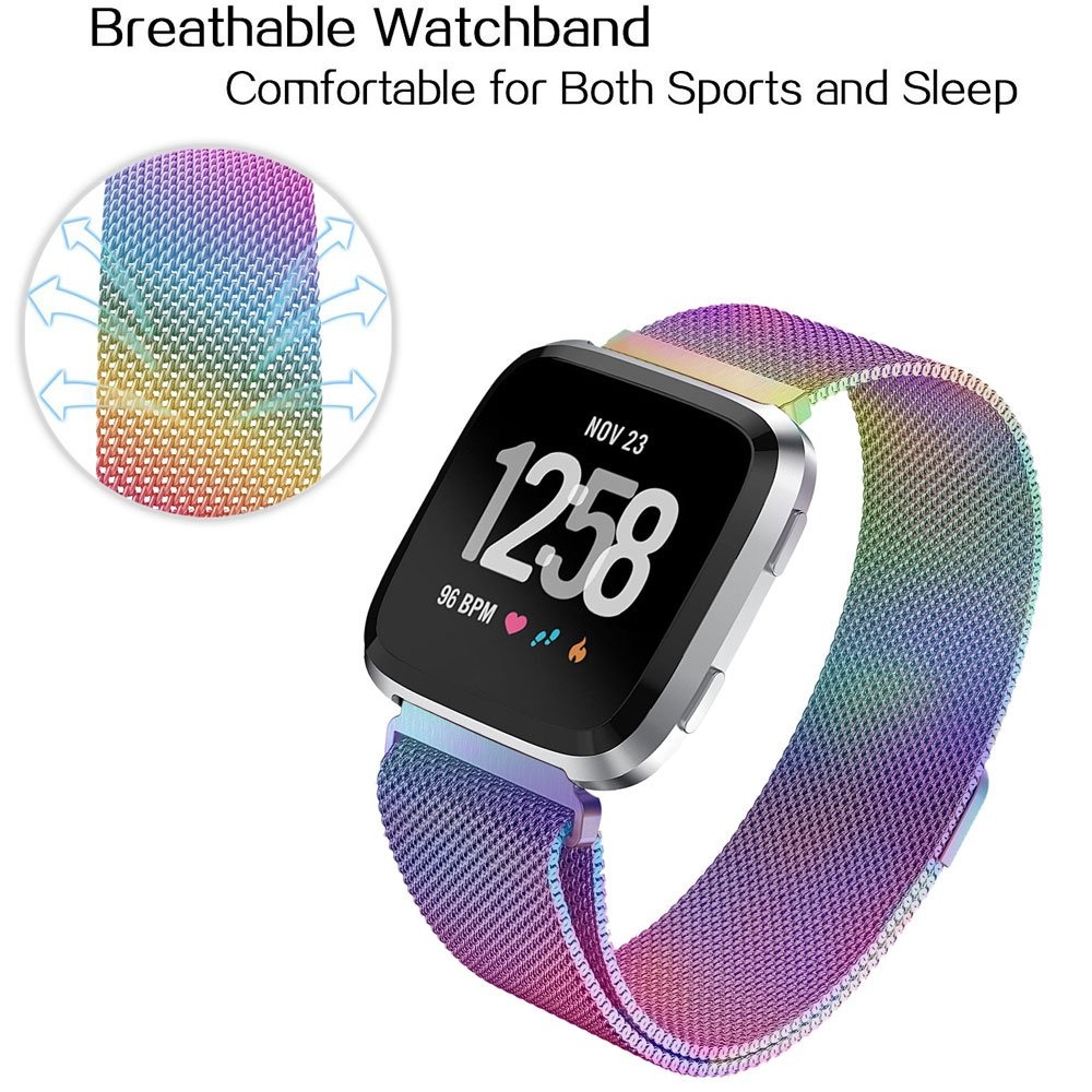 Bracelet milanais Fitbit Versa - coloré
