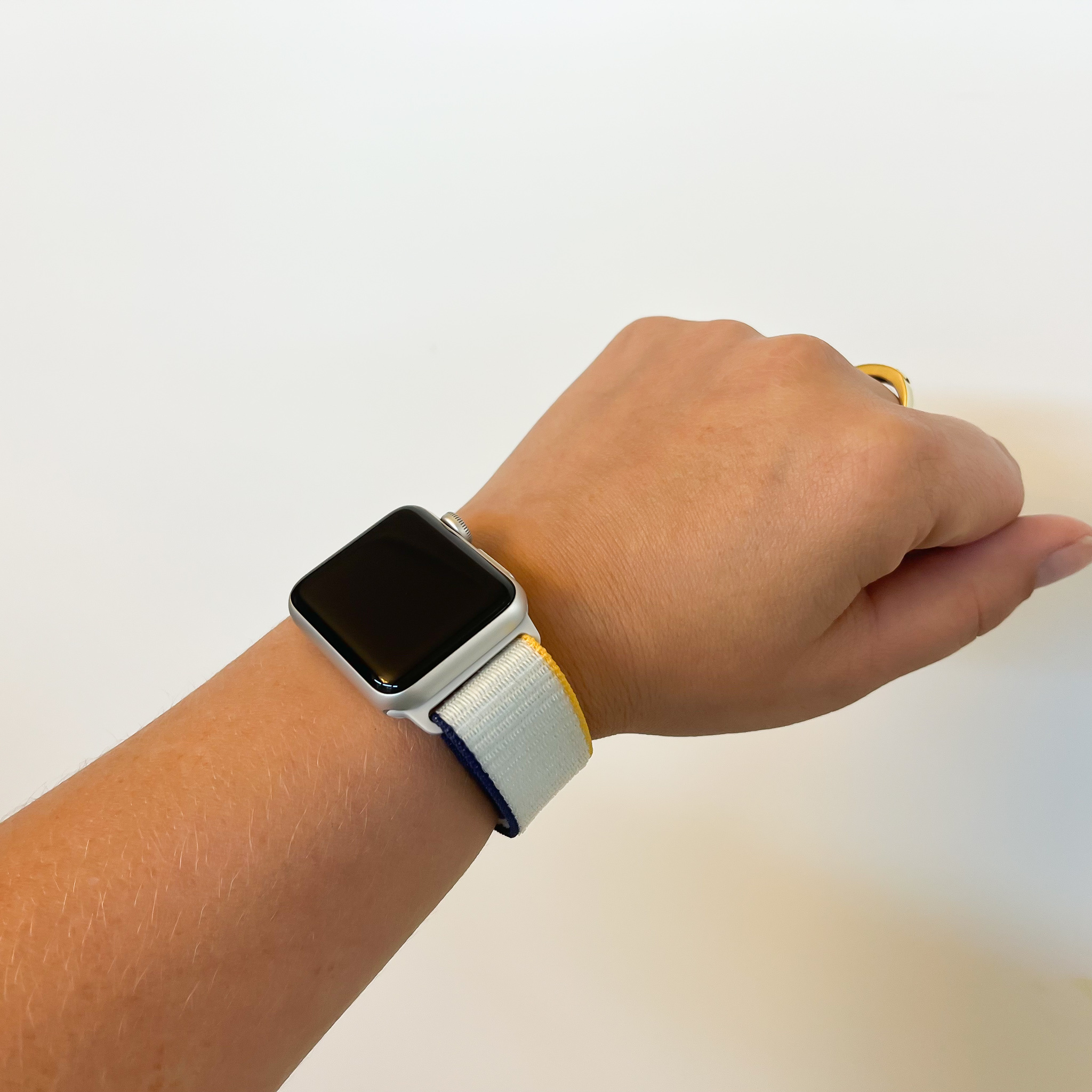 Bracelet boucle sport en nylon Apple Watch - sel de mer