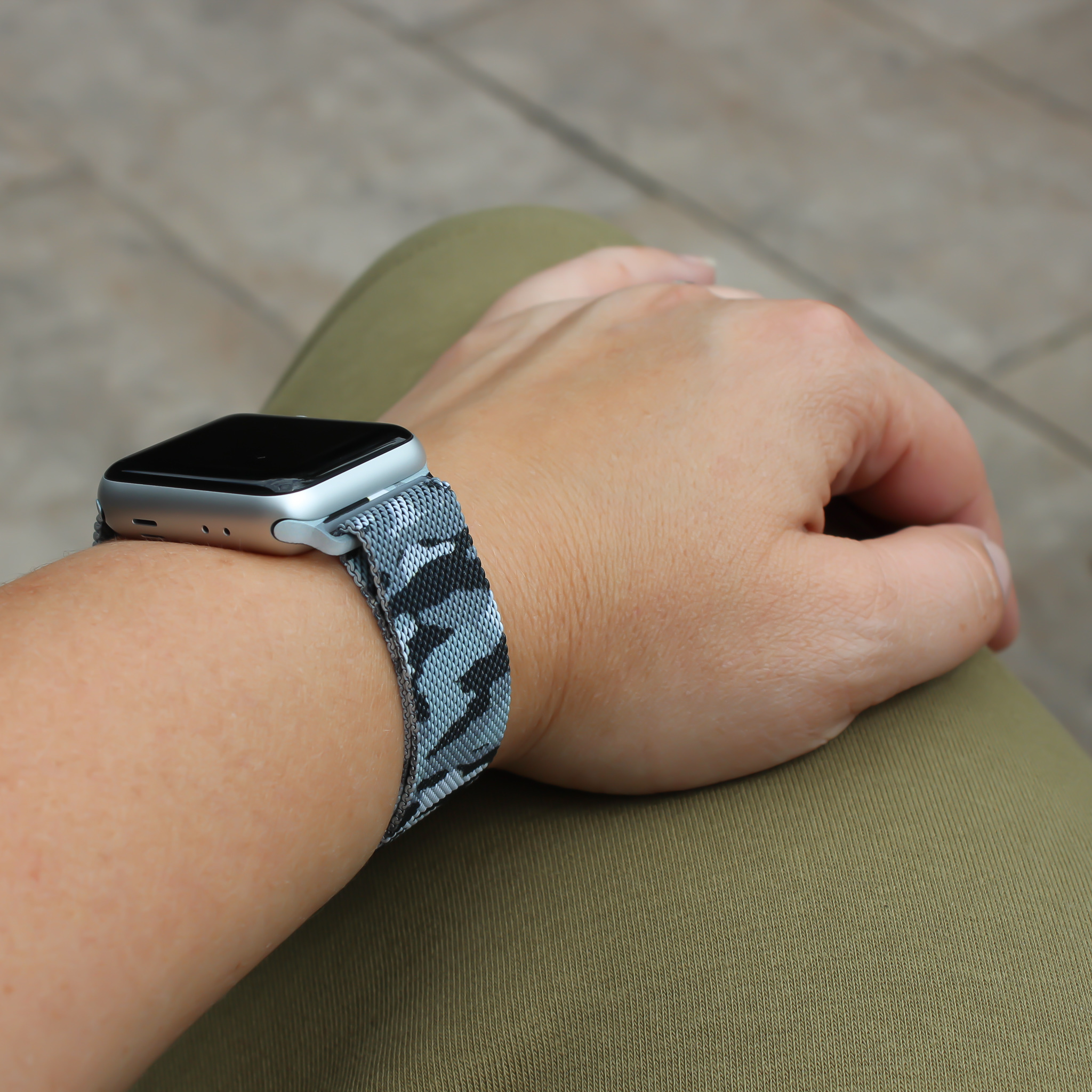 Bracelet milanais Apple Watch - camouflage