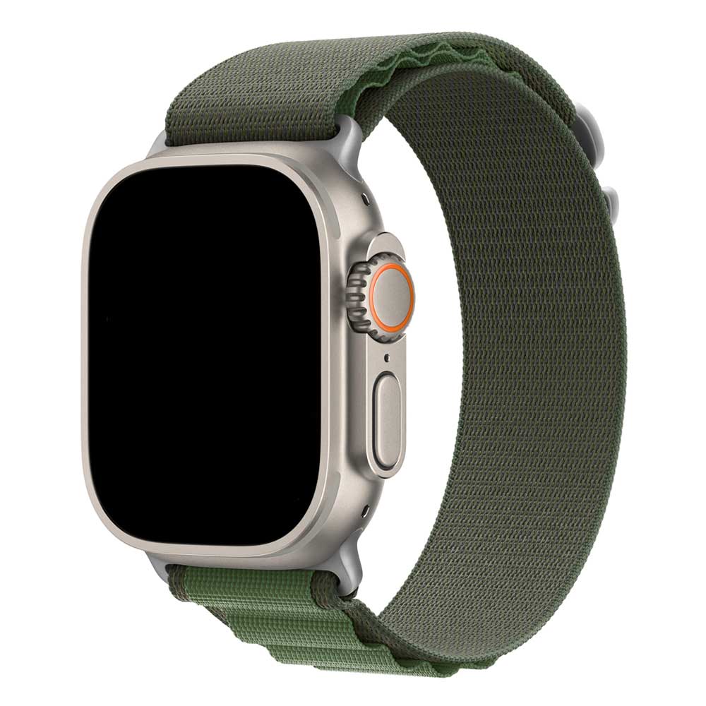 Bracelet Alpine en nylon Apple Watch - vert