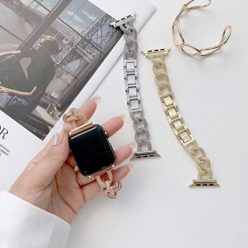 Bracelet acier maillon Chain Apple Watch - Noir