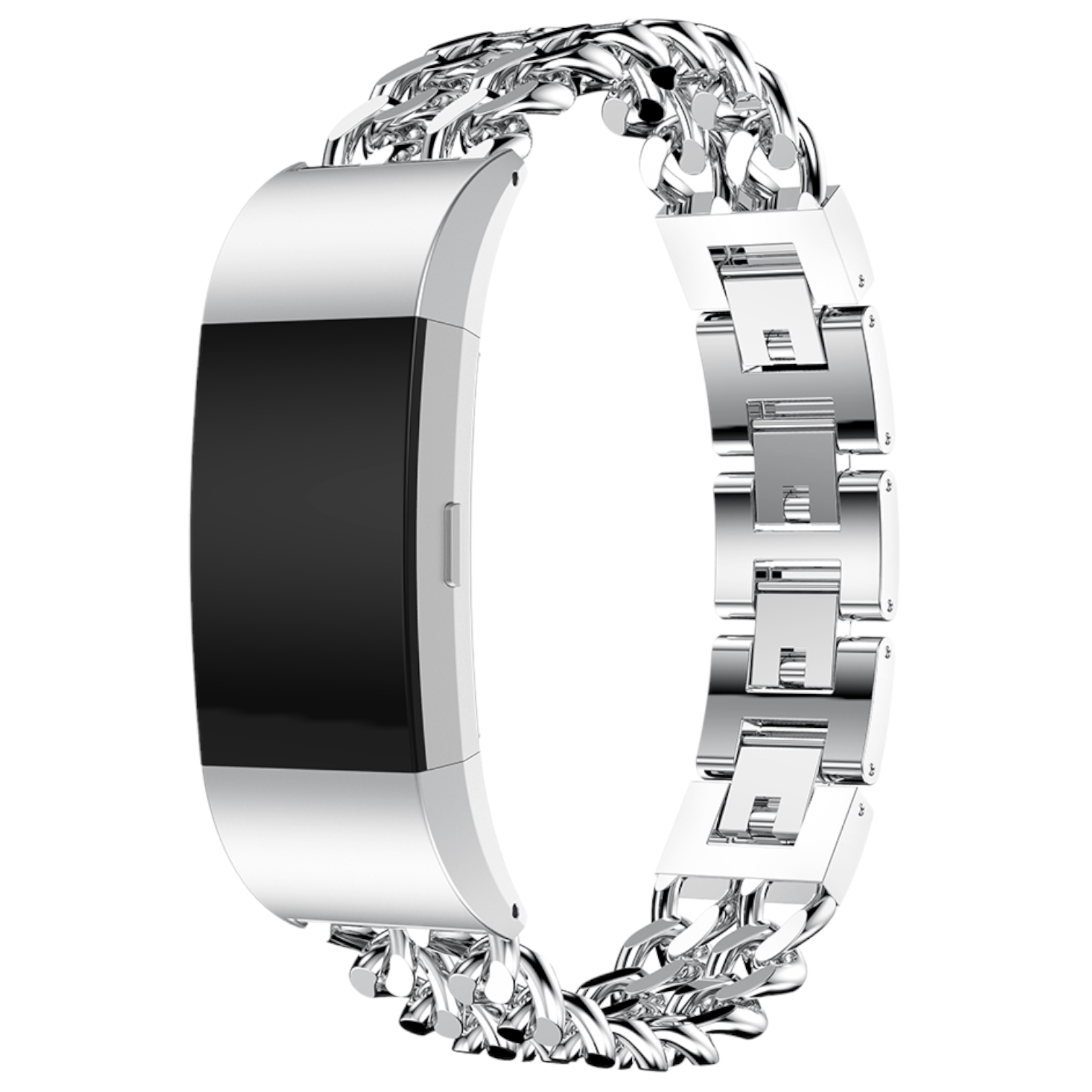 Bracelet acier cow-boy Fitbit Charge 2 - argent
