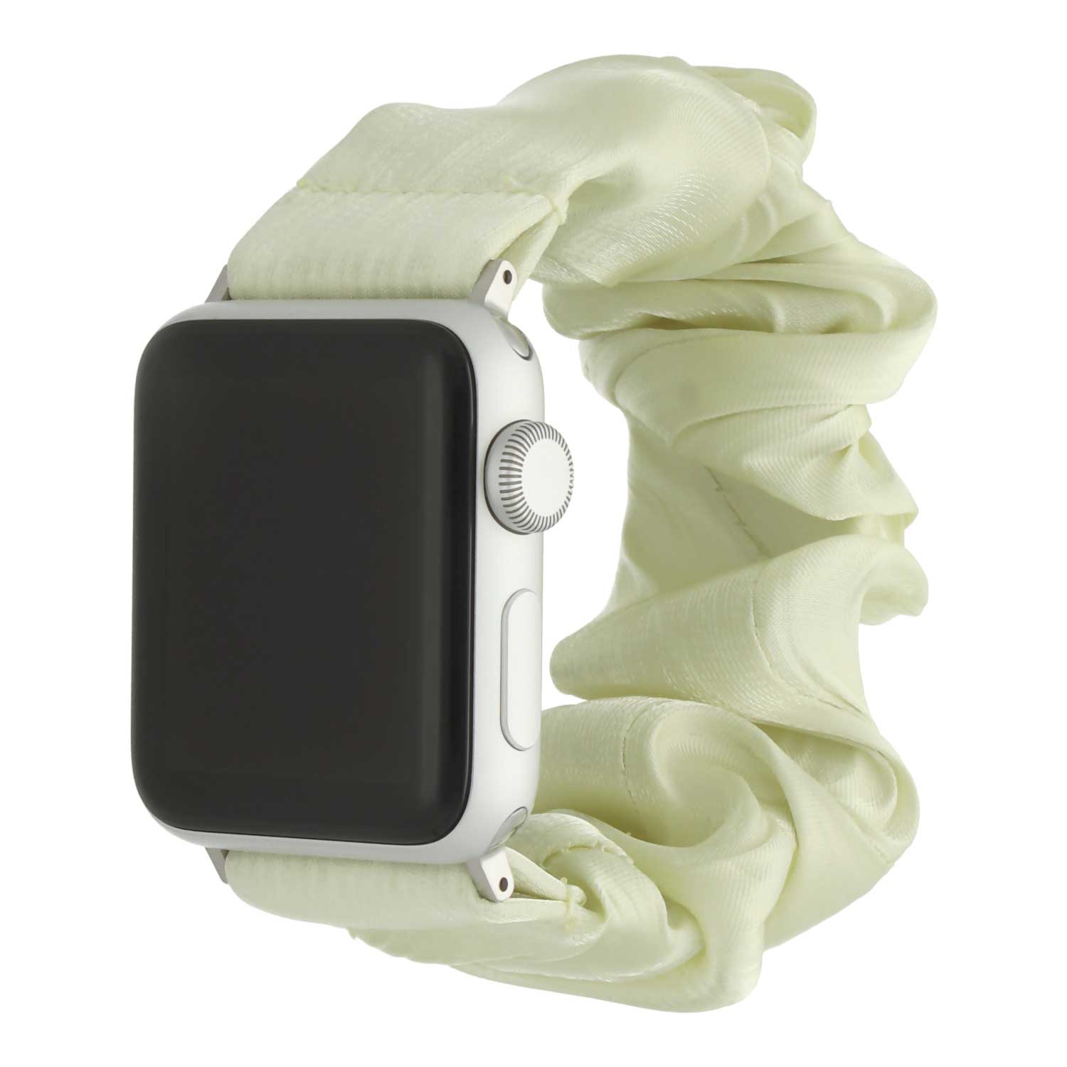 Bracelet nylon Scrunchie Apple Watch - Citron vert