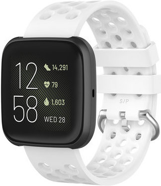 Bracelet sport point Fitbit Versa - blanc