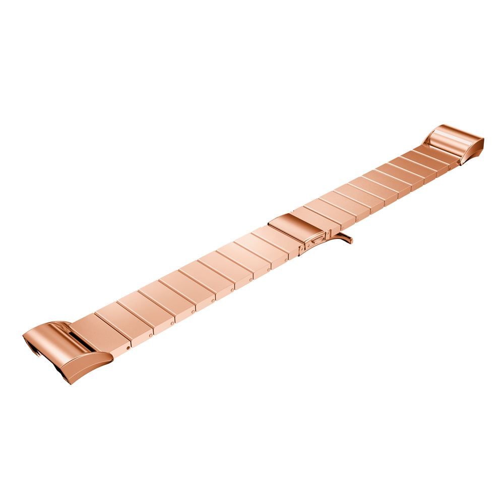 Bracelet acier maillons Fitbit Charge 2 - or rose