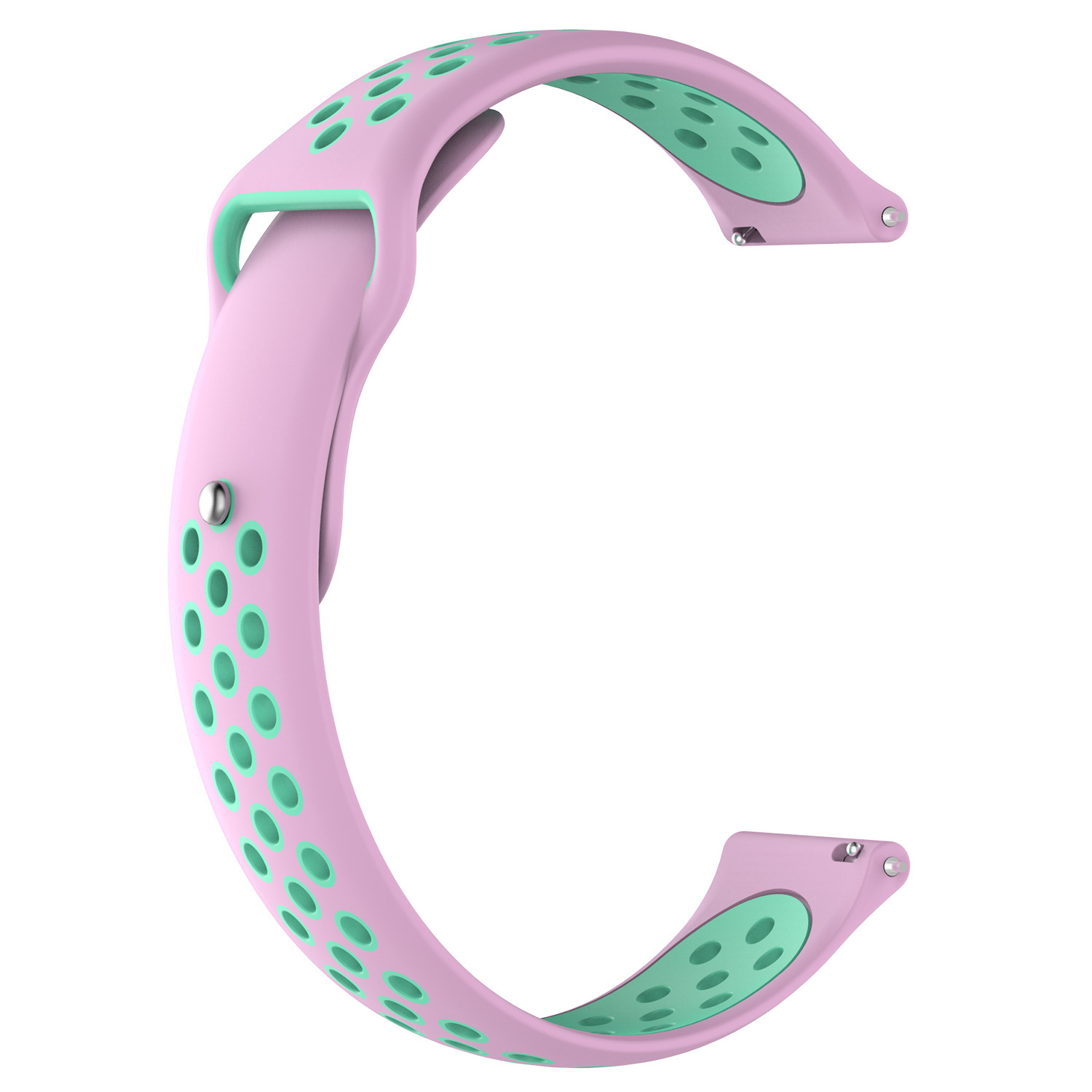 Bracelet sport double Samsung Galaxy Watch - rose sarcelle