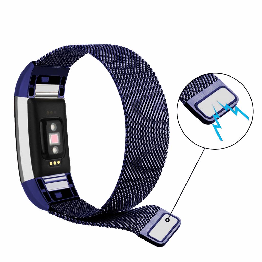 Bracelet milanais Fitbit Charge 2 - bleu