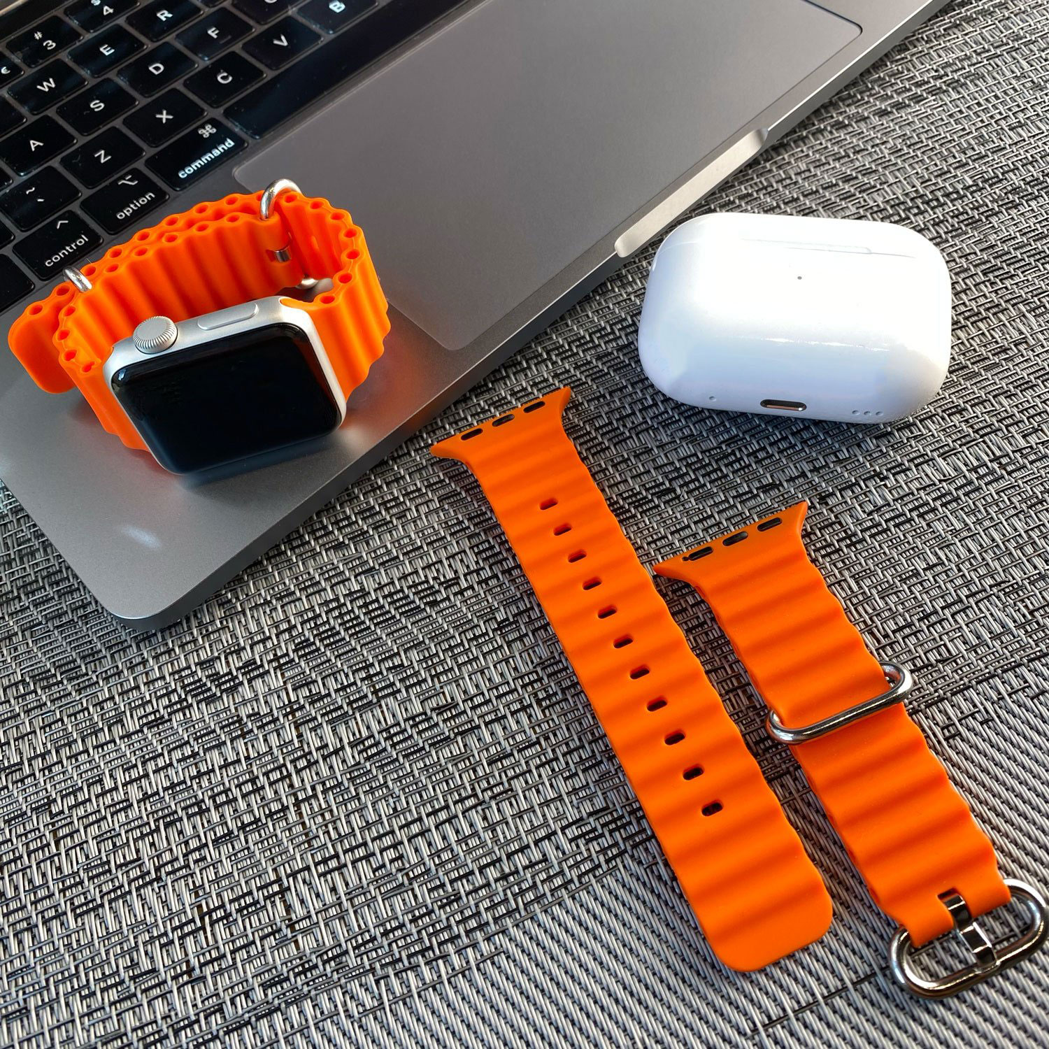 Bracelet sport Océan Apple Watch - orange