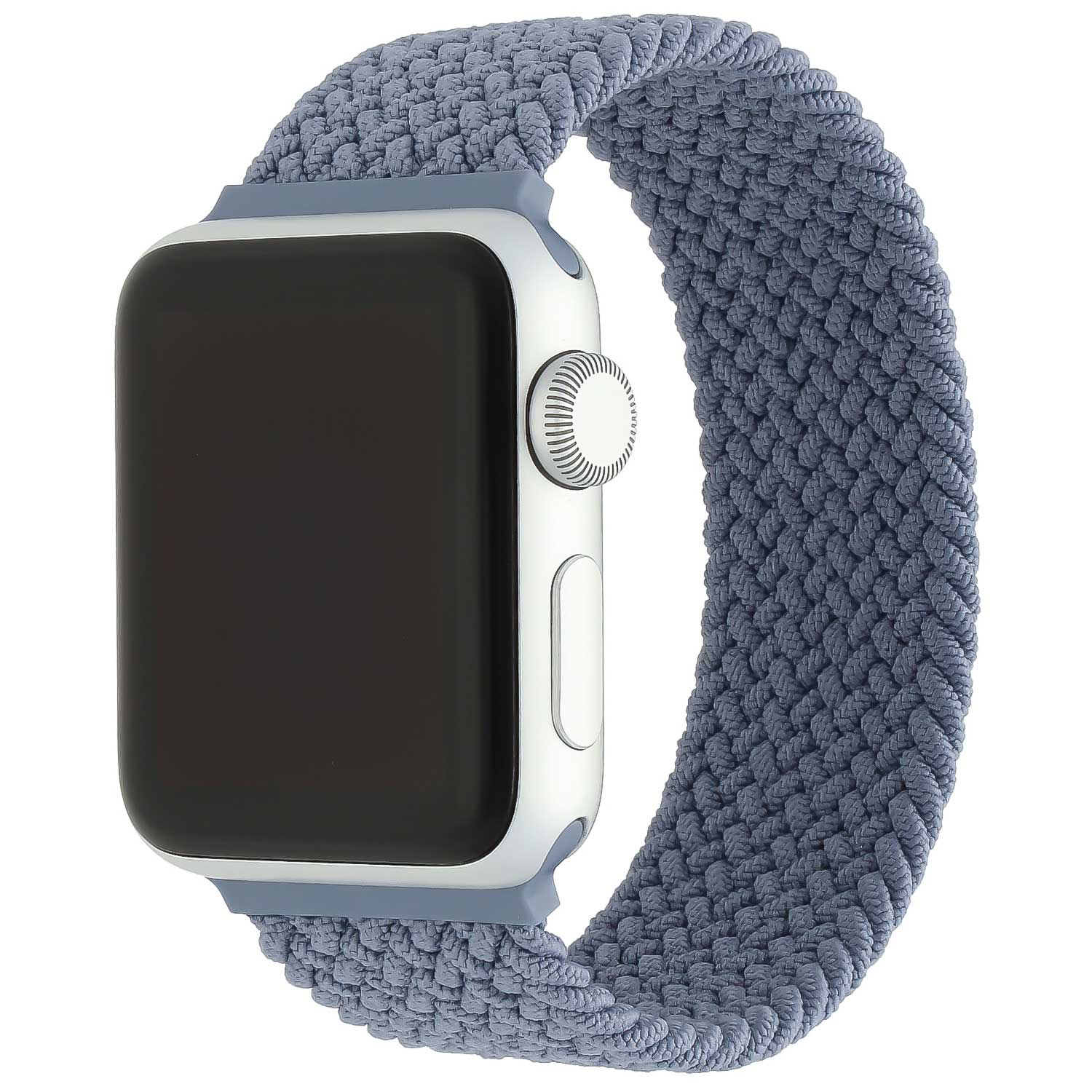 Bracelet nylon Boucle unique tressé Apple Watch - ardoise