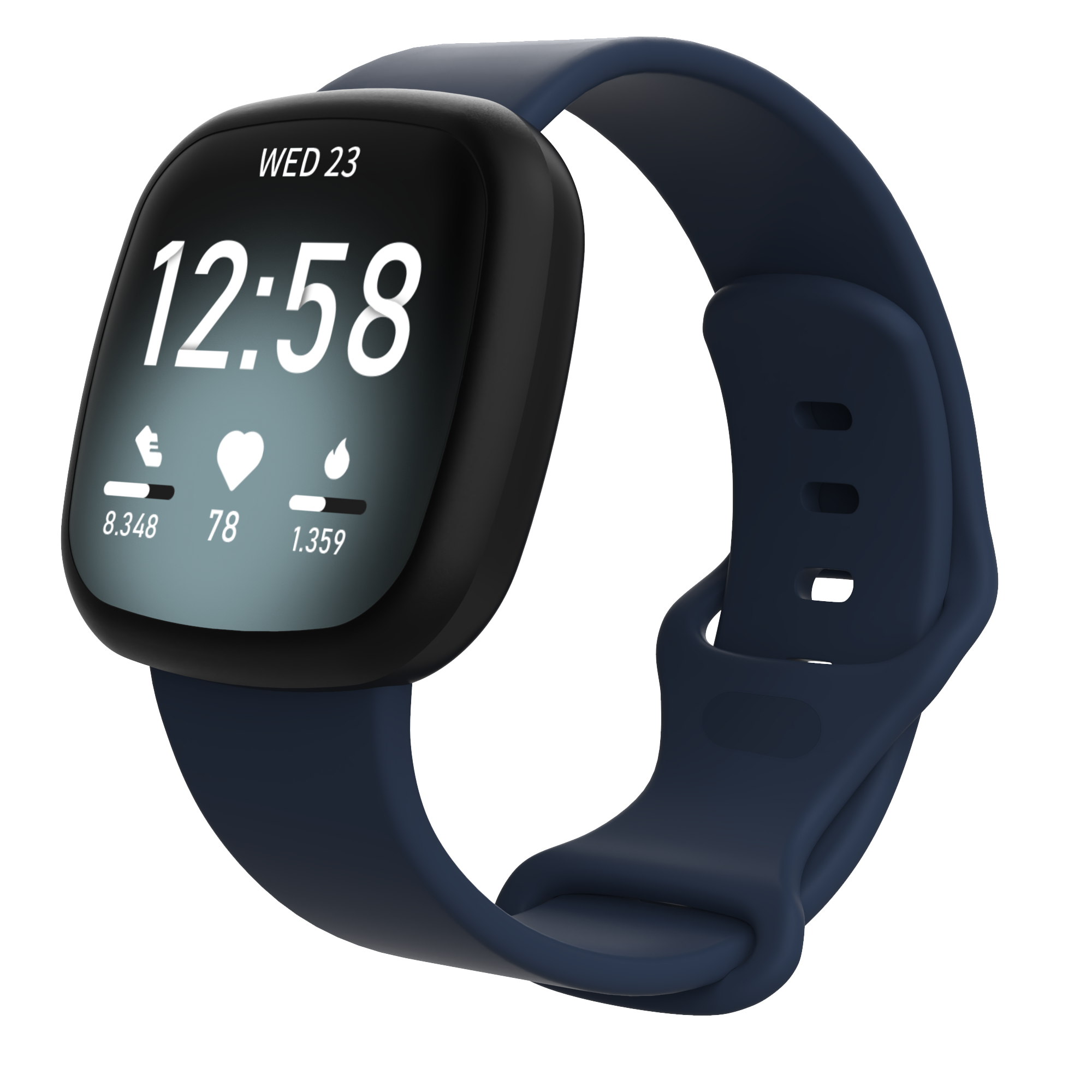 Bracelet sport Fitbit Versa 3 / Sense - bleu marine