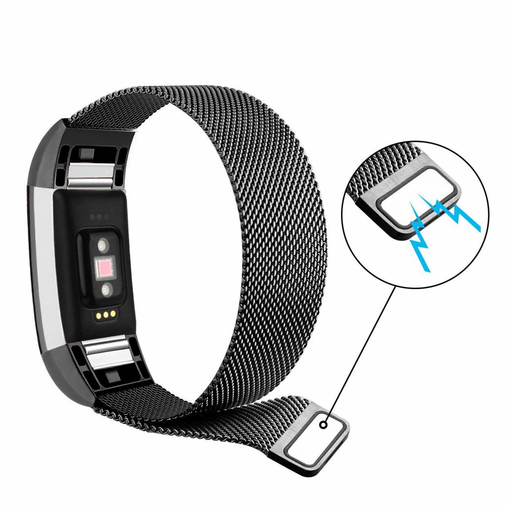 Bracelet milanais Fitbit Charge 2 - noir