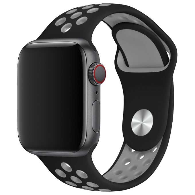 Bracelet sport double Apple Watch - noir gris