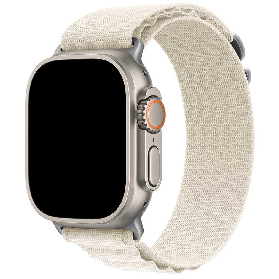 Bracelet Alpine en nylon Apple Watch - lumière stellaire