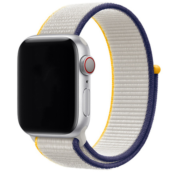 Bracelet boucle sport en nylon Apple Watch - sel de mer