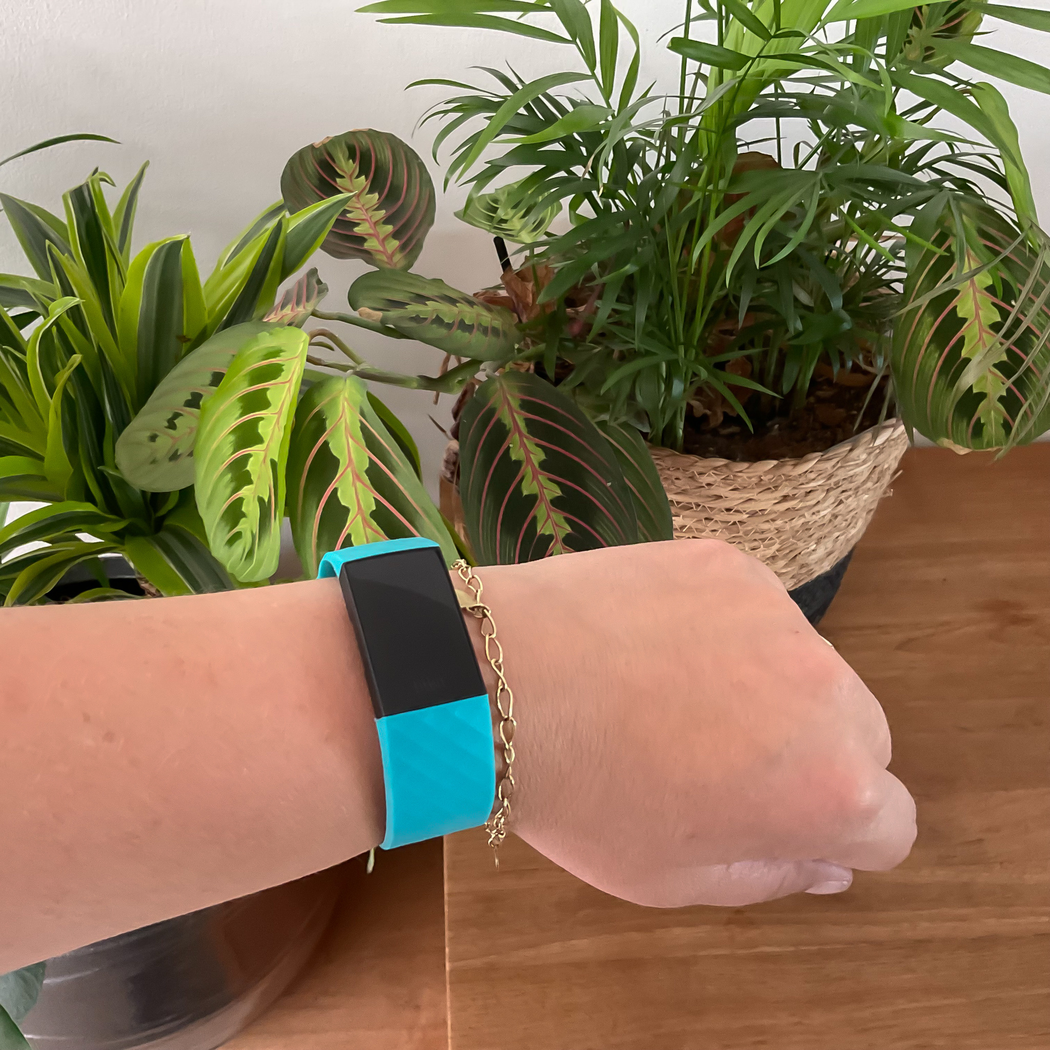 Bracelet sport gaufré Fitbit Charge 3 & 4 - sarcelle