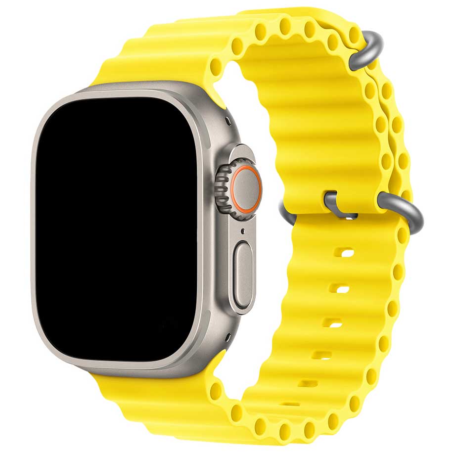 Bracelet sport Océan Apple Watch - jaune