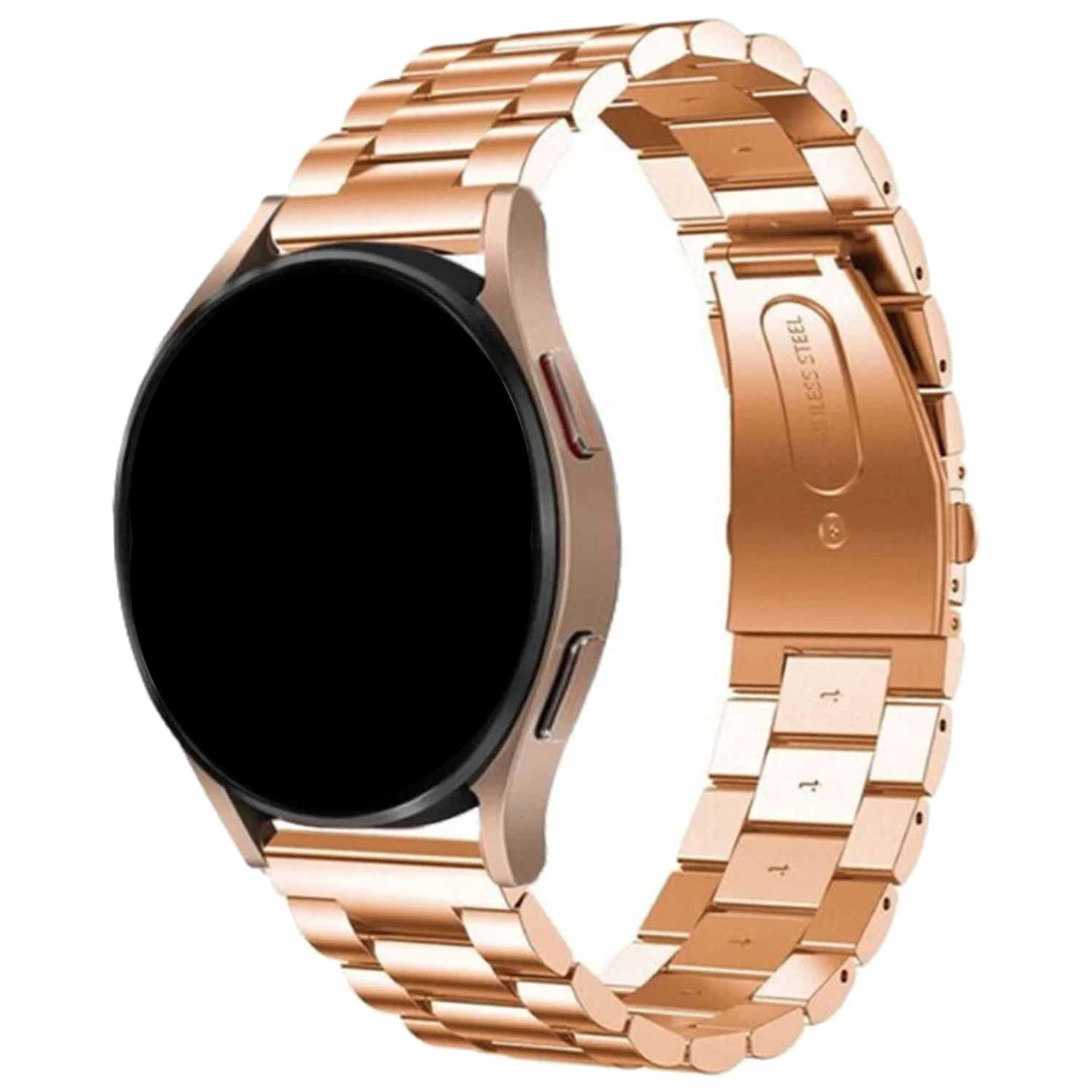 Bracelet acier à maillons perlés Samsung Galaxy Watch 7 - or rose