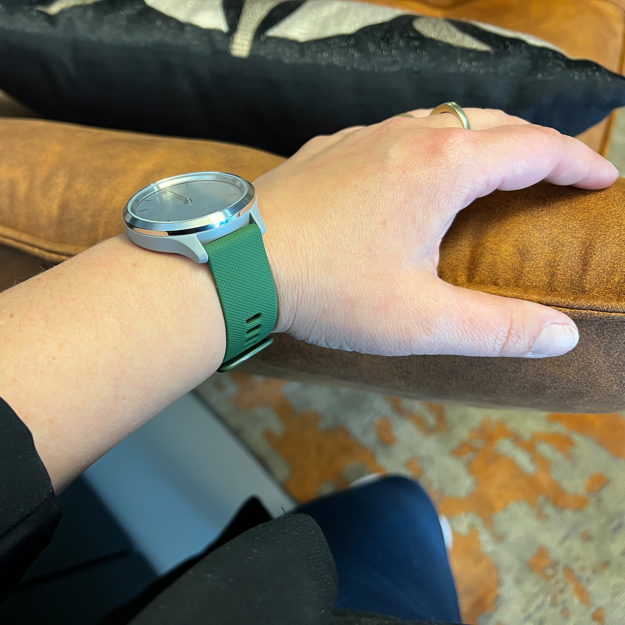 Bracelet sport boucle Garmin Vivoactive / Vivomove - vert