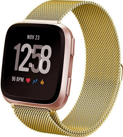 Bracelet milanais Fitbit Versa - or