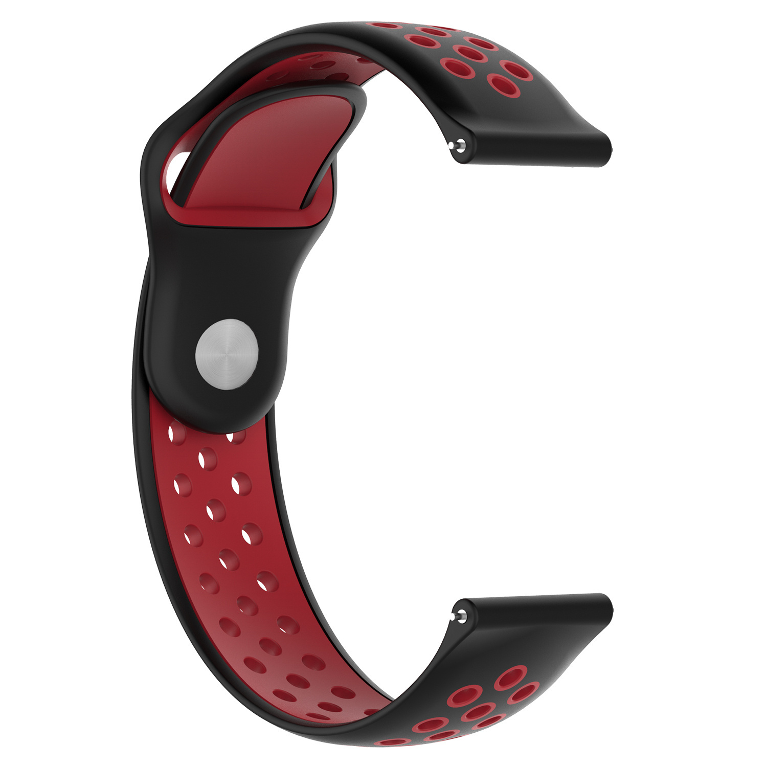 Bracelet sport double Samsung Galaxy Watch - noir rouge