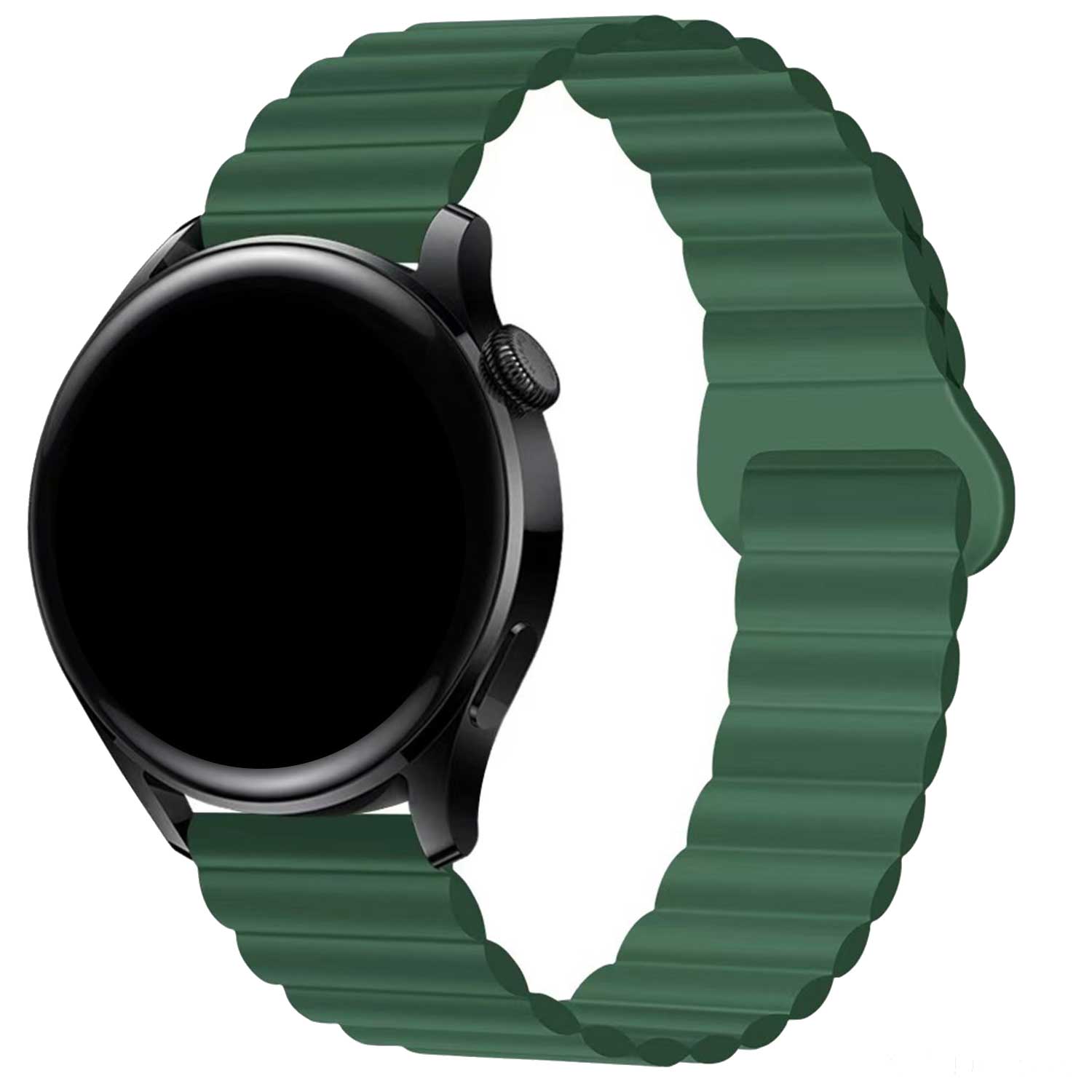 Bracelet magnétique en silicone pour Samsung Galaxy Watch 7 - vert