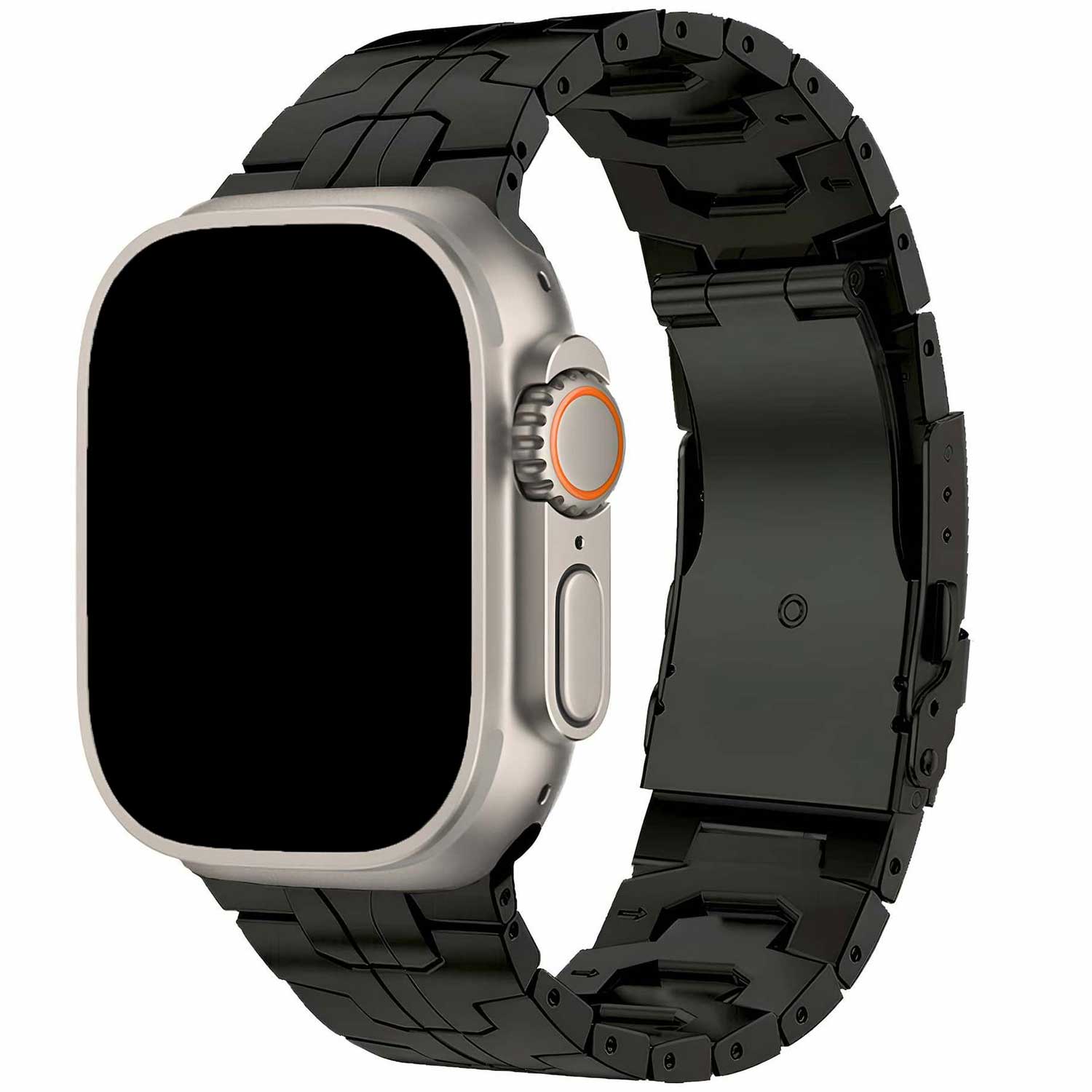 Bracelet acier maillons Ted Apple Watch - Noir