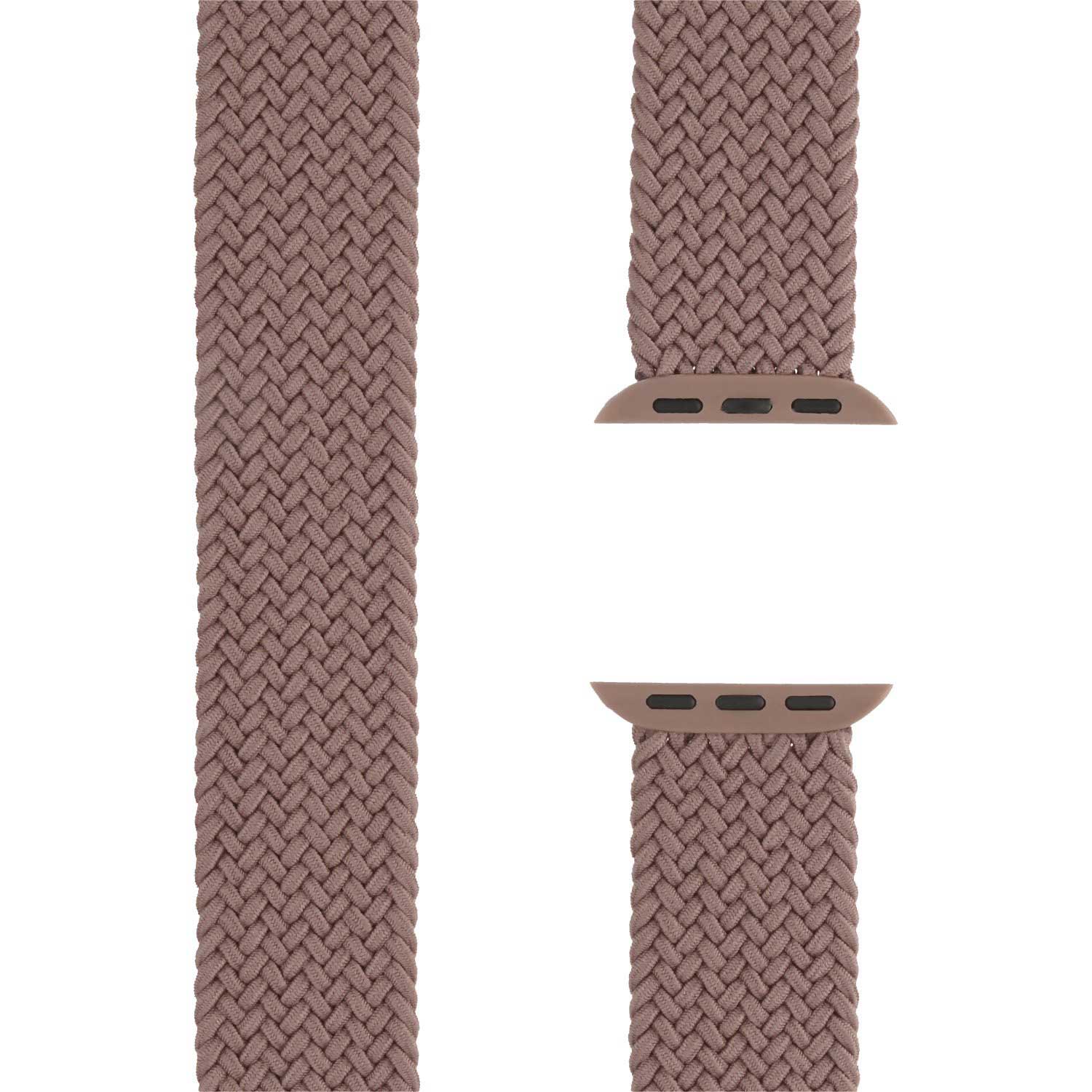 Bracelet nylon Boucle unique tressé Apple Watch - fumée violette