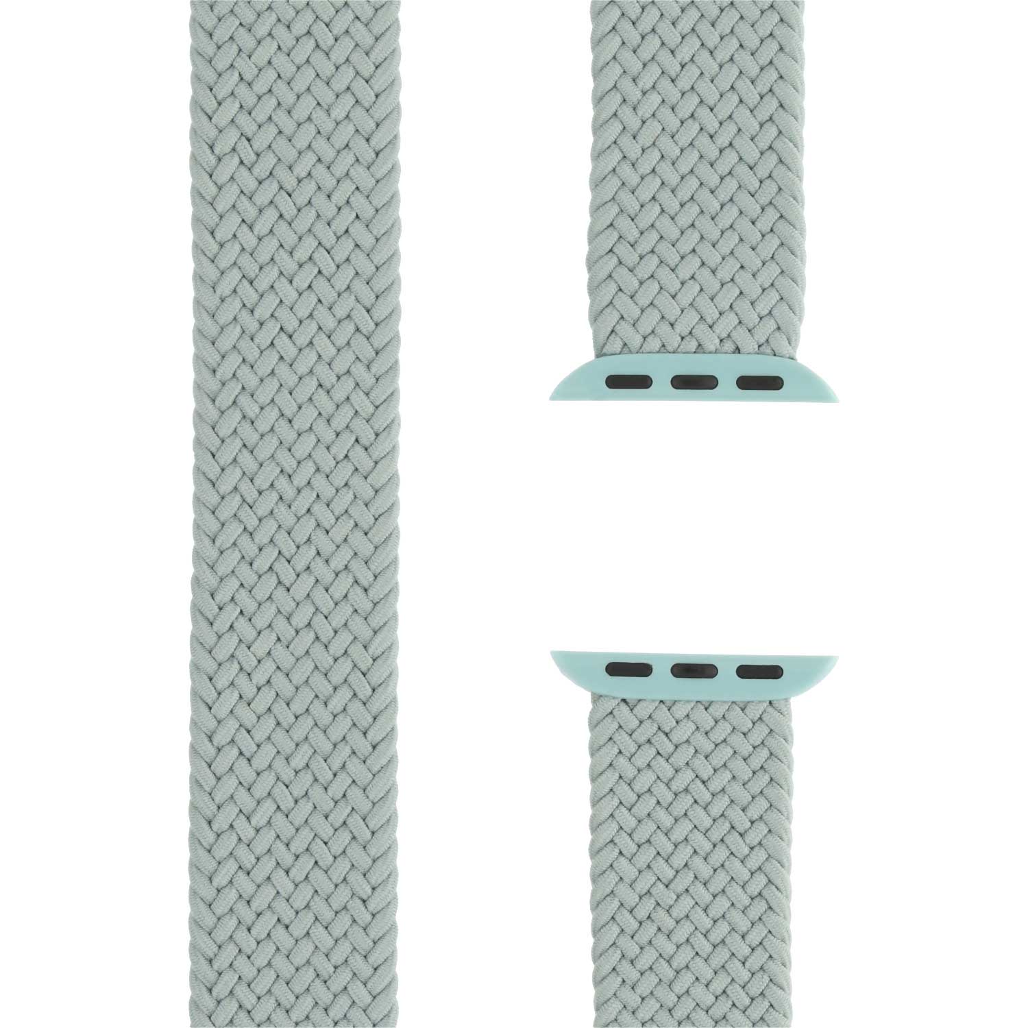 Bracelet nylon Boucle unique tressé Apple Watch - menthe