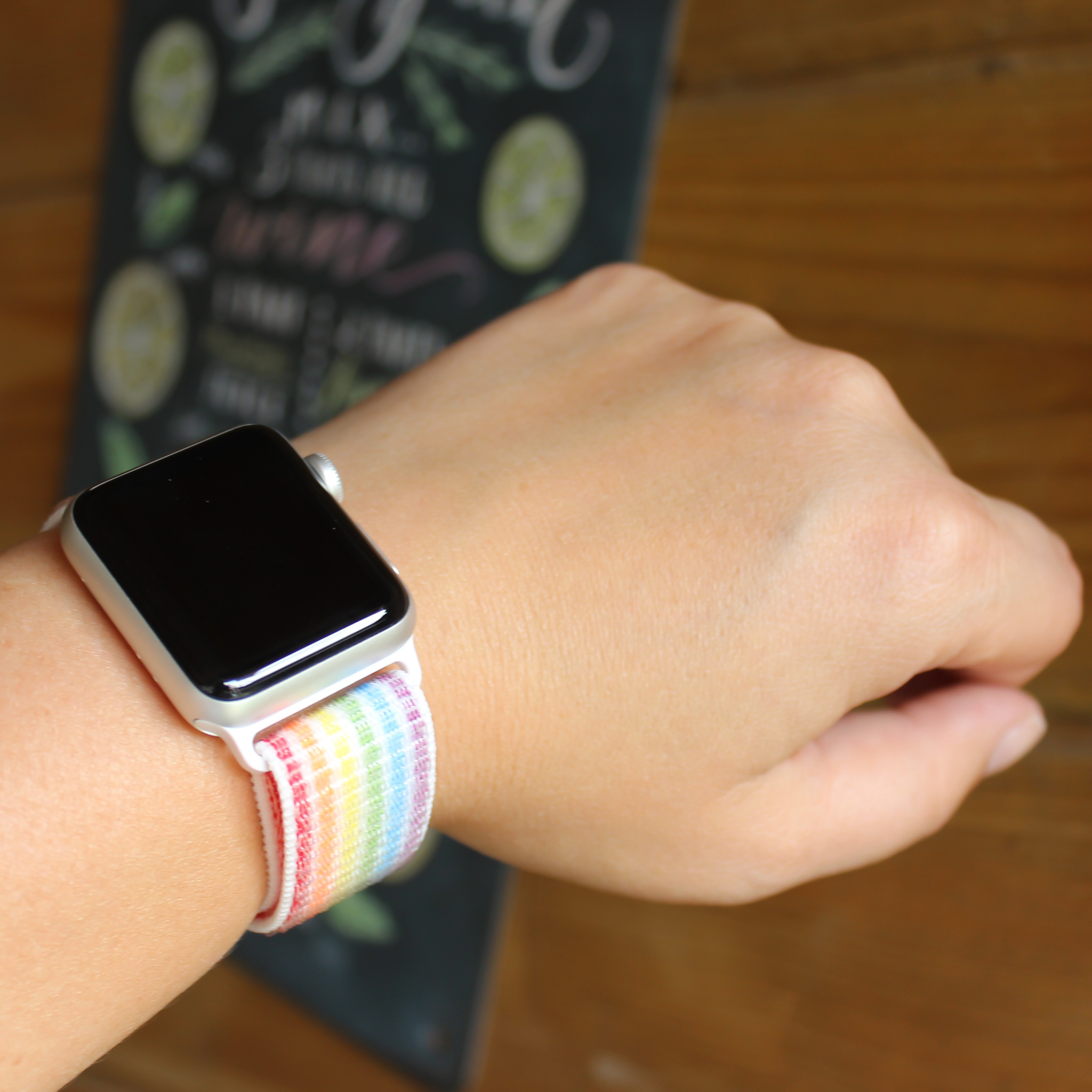 Bracelet boucle sport en nylon Apple Watch sportif - fierté