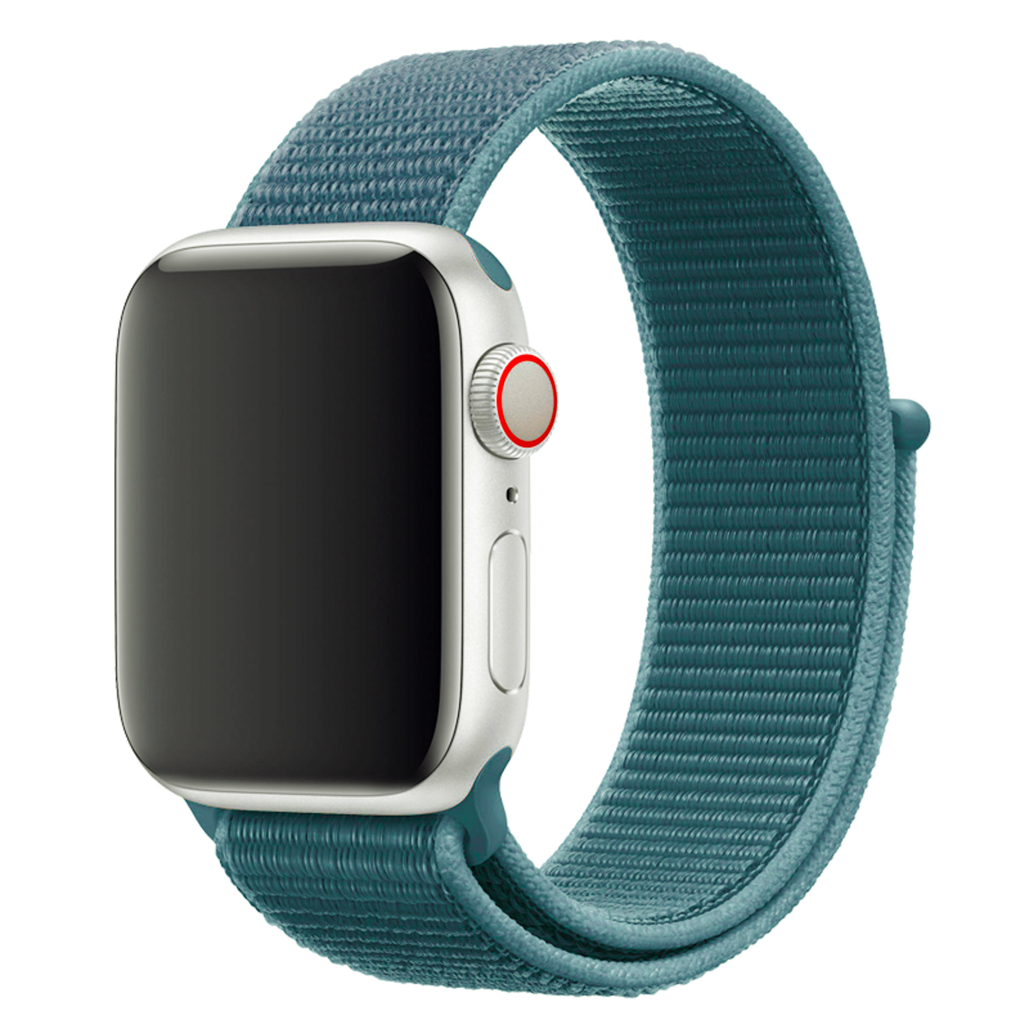 Bracelet boucle sport en nylon Apple Watch - vert sapin