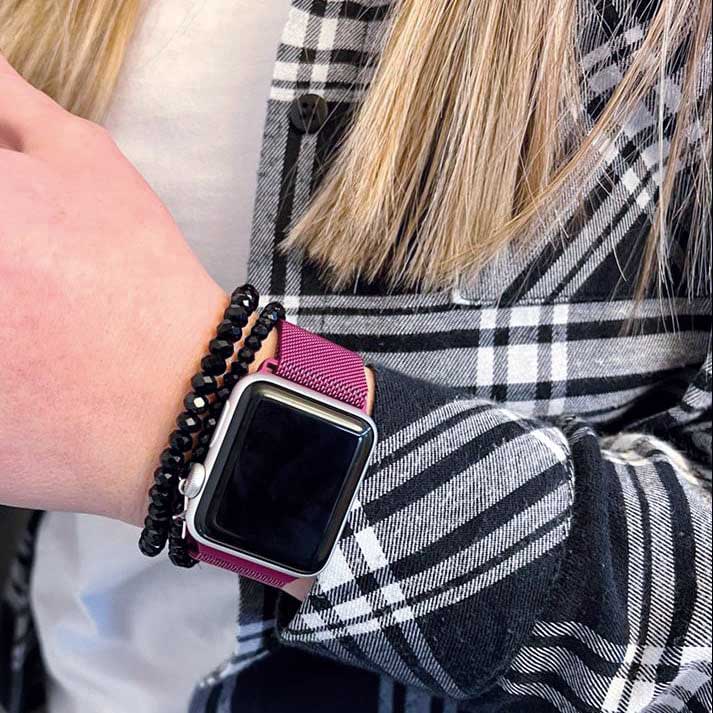 Bracelet milanais Apple Watch - violet
