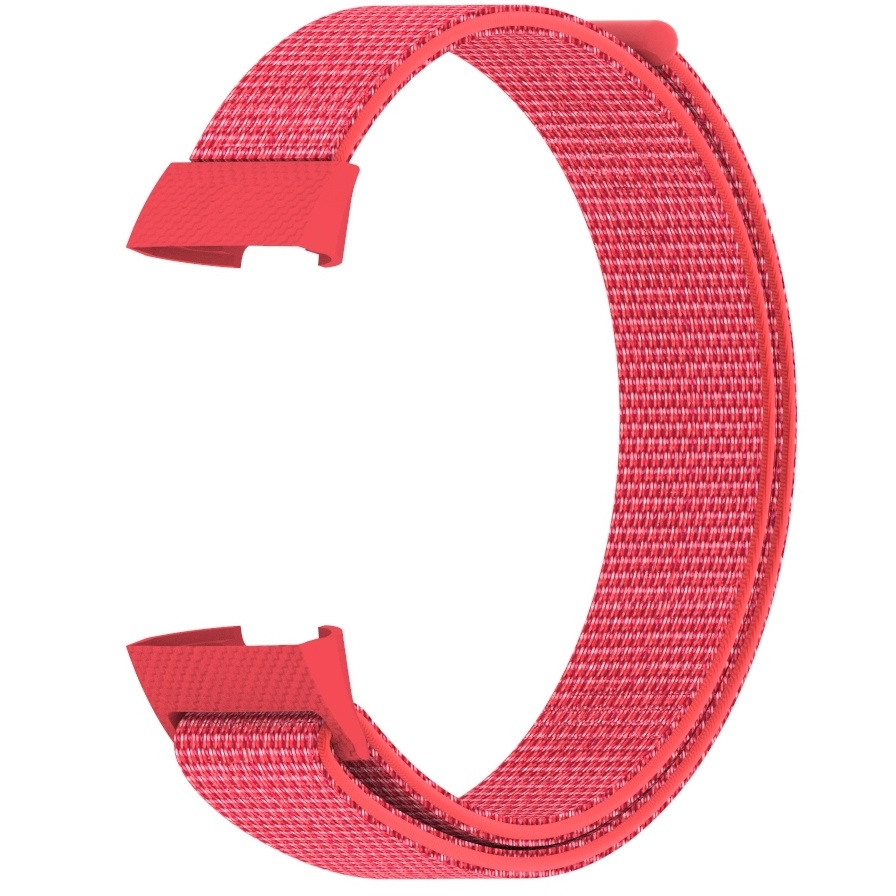 Bracelet boucle sport en nylon Fitbit Charge 3 & 4 - hibiscus