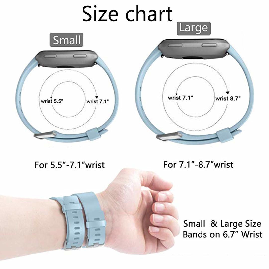 Bracelet sport Fitbit Versa - bleu clair