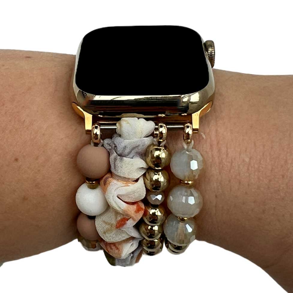 Bracelet à bijoux Apple Watch – Noa beige