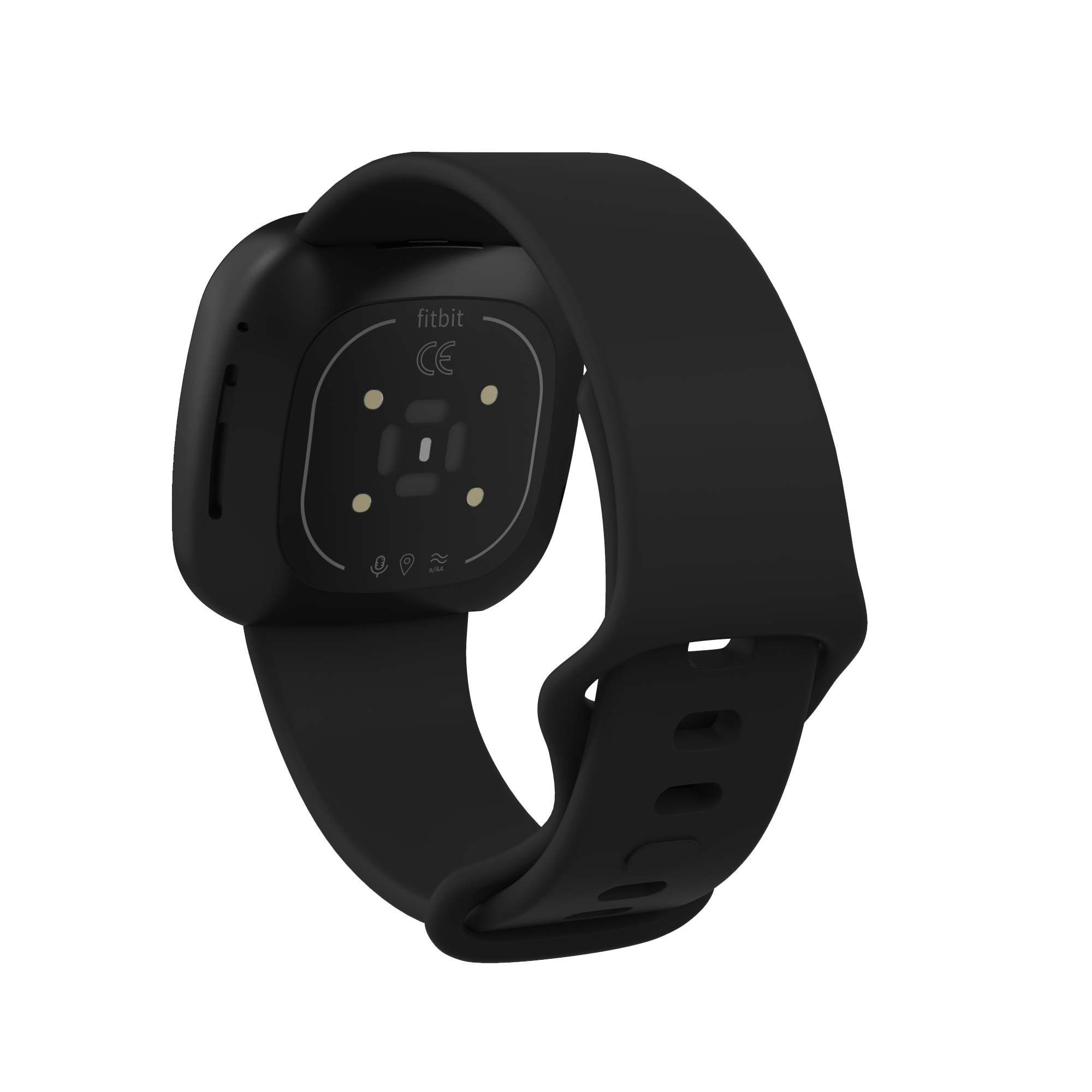 Bracelet sport Fitbit Versa 3 / Sense - noir