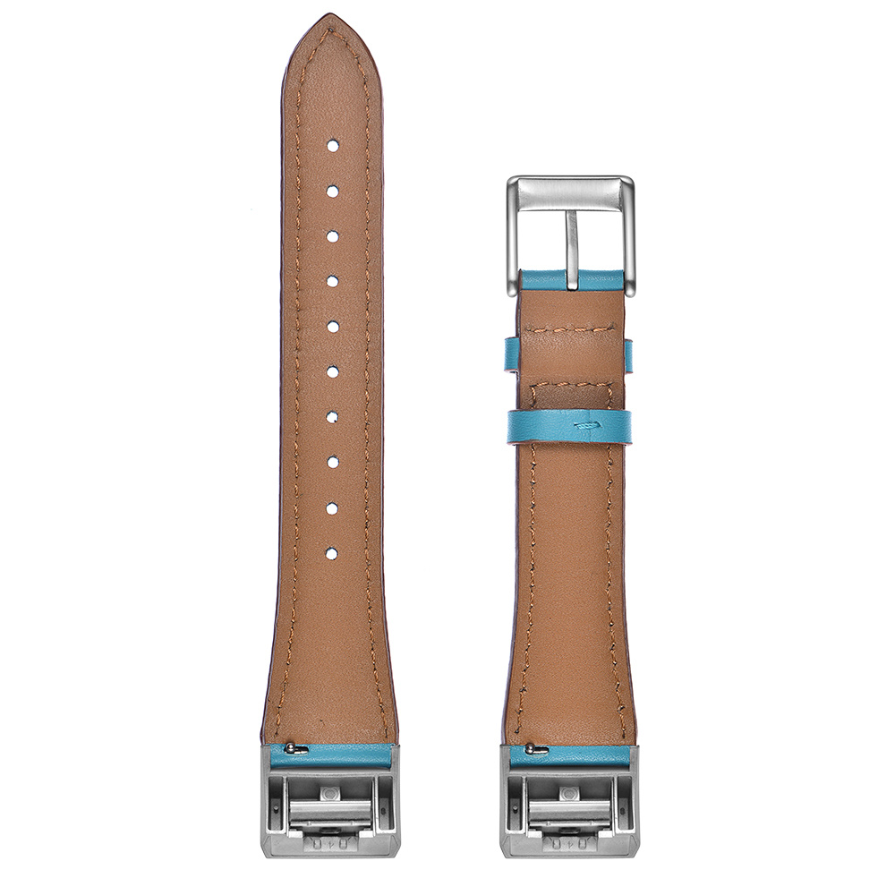 Bracelet en cuir premium Fitbit Charge 2 - bleu clair