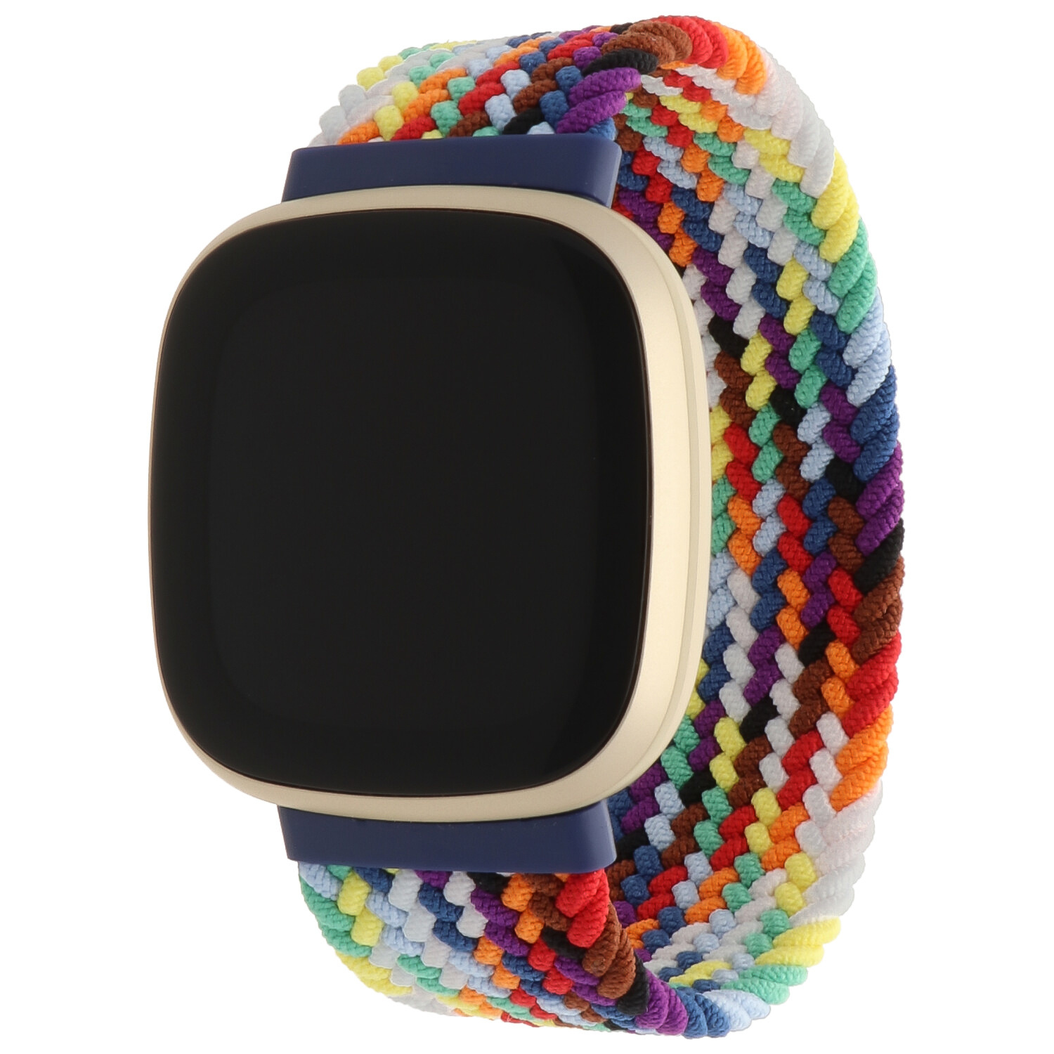 Bracelet nylon Boucle unique tressé Fitbit Versa 3 / Sense - coloré brillant