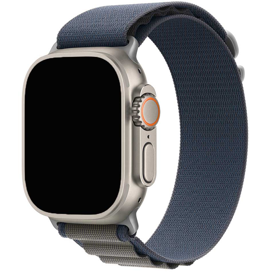Bracelet Alpine en nylon Apple Watch - bleu