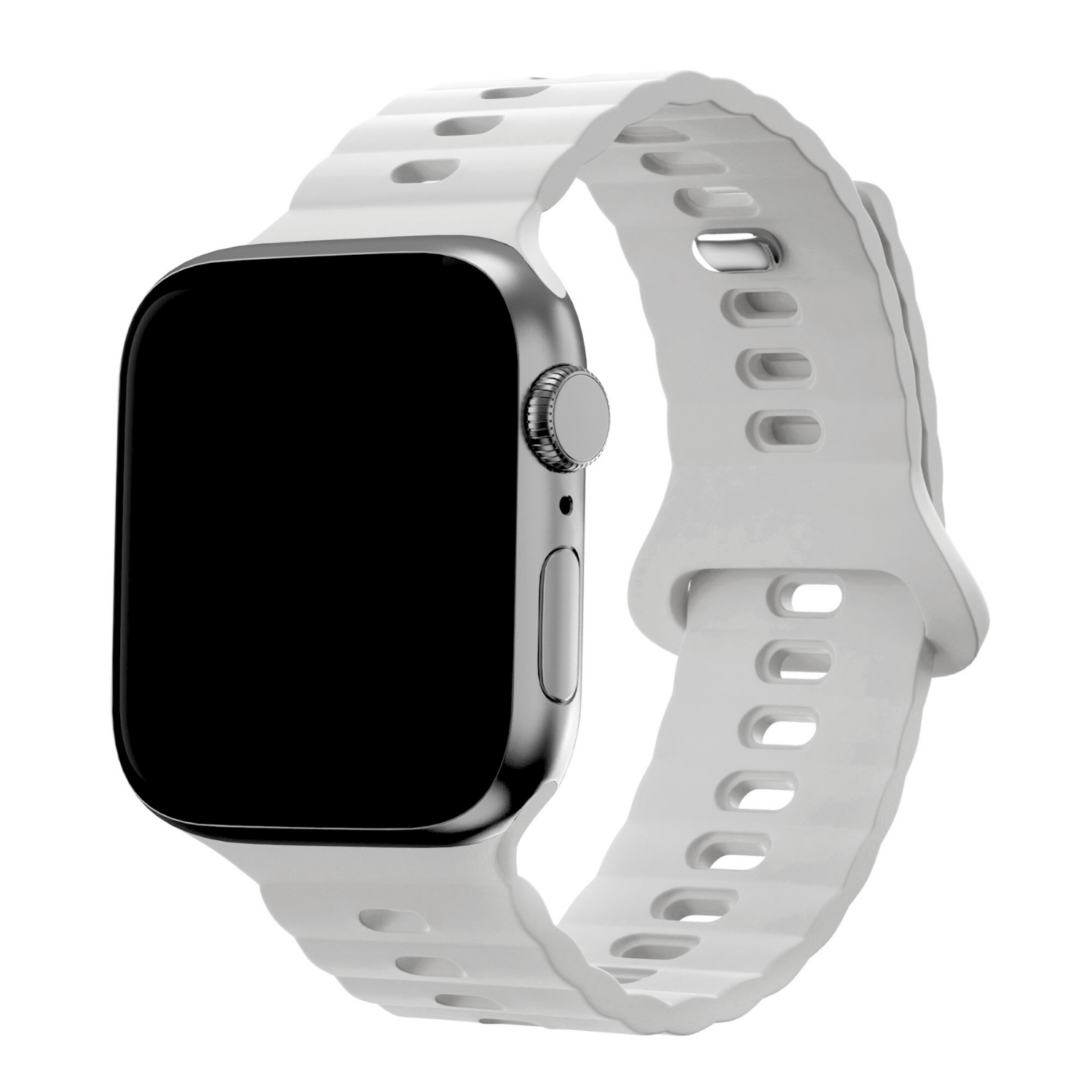 Bracelet silicone Wave Apple Watch - Blanc