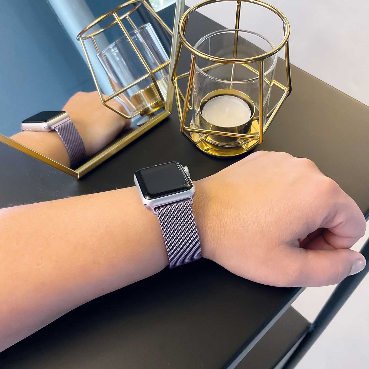 Bracelet milanais Apple Watch - lavande