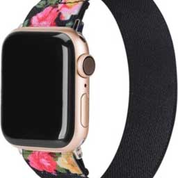 Bracelet nylon Apple Watch - fleurs