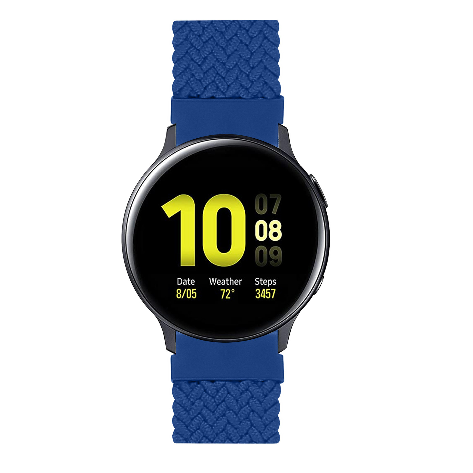 Bracelet nylon Boucle unique tressé Huawei Watch GT - bleu atlantique
