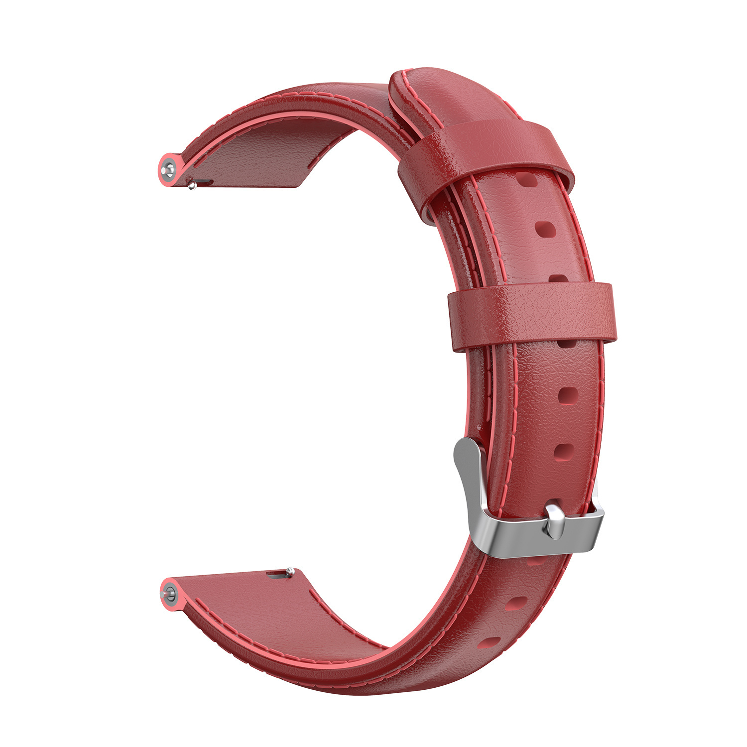 Bracelet en cuir Samsung Galaxy Watch - rouge